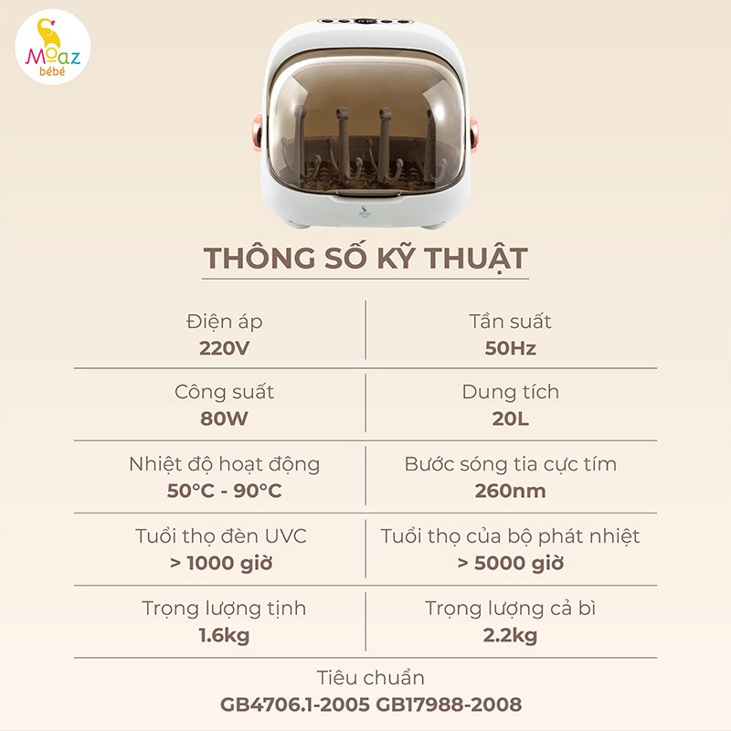 may up binh sua tiet trung say kho mb 044 a22