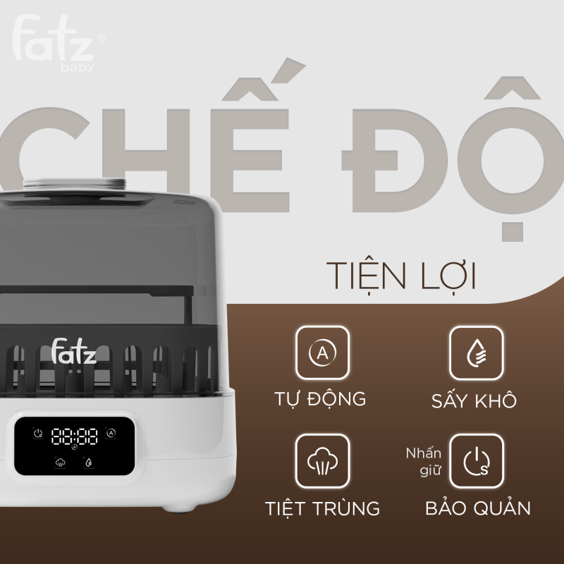 Máy tiệt trùng hơi nước sấy khô siêu tốc thông minh Sumo 7 Plus FB4935VN 38 May tiet trung hoi nuoc say kho sieu toc thong minh Sumo 7 plus infor 2
