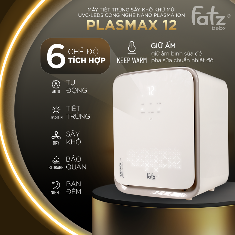 May tiet trung say kho khu mui UVC LED cong nghe nano plasma ion Plasmax 12 TK 1